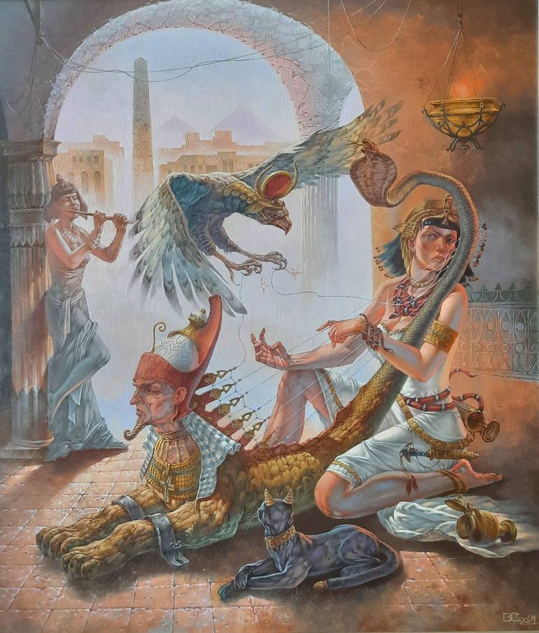 Original Surrealism Fantasy Paintings by Valerii Kaplia