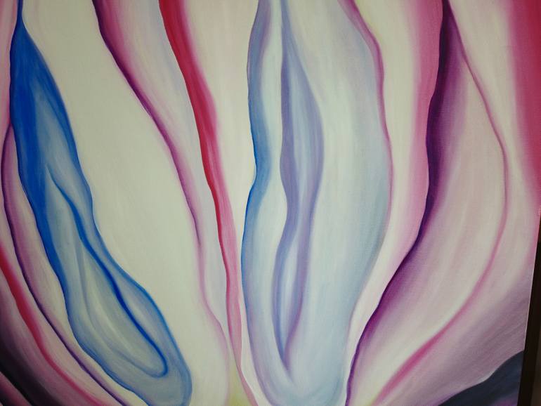 Original Abstract Floral Painting by Olha Matushevska