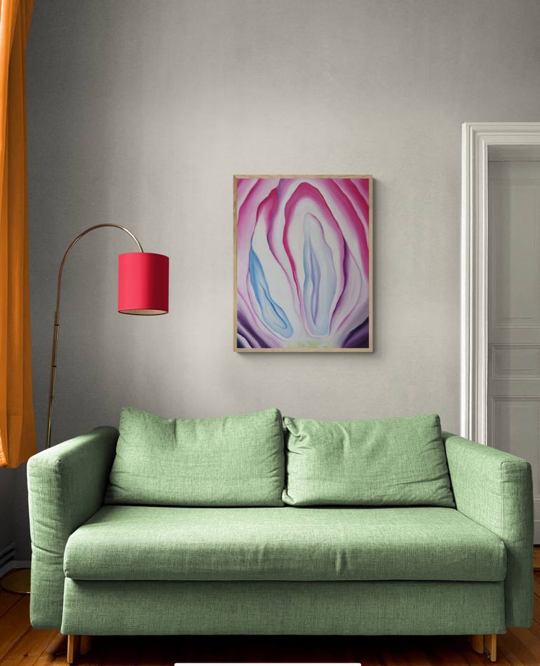 Original Abstract Floral Painting by Olha Matushevska