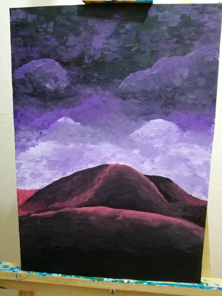 Original Expressionism Nature Painting by Canan Tokoz