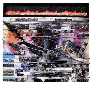 Original Conceptual Political Collage by Herbert Murrie
