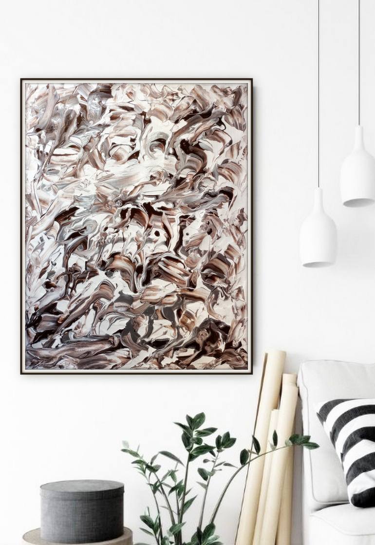Original Art Deco Abstract Painting by Kanu Priya Mehtani