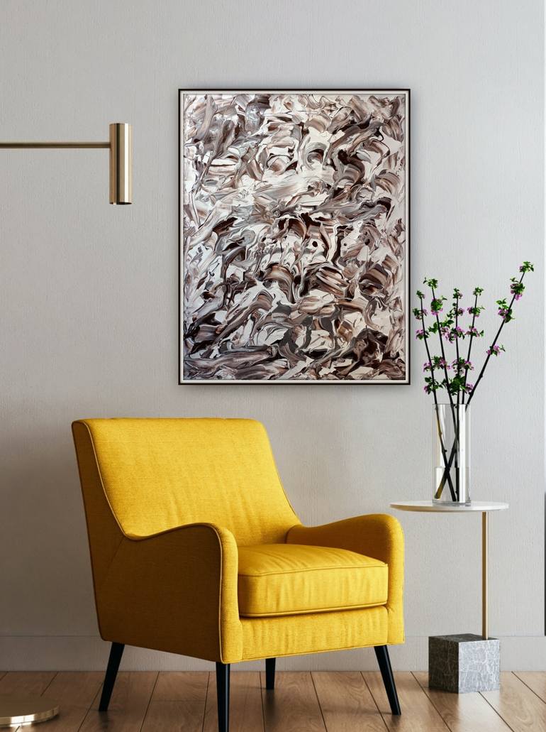 Original Art Deco Abstract Painting by Kanu Priya Mehtani