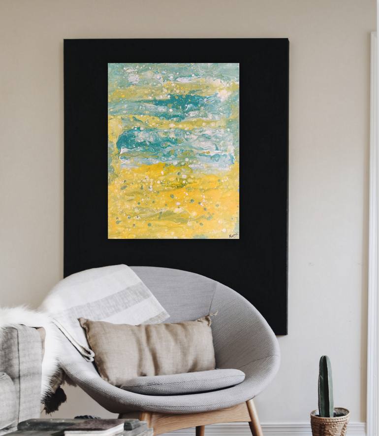Original Art Deco Abstract Painting by Kanu Priya Mehtani