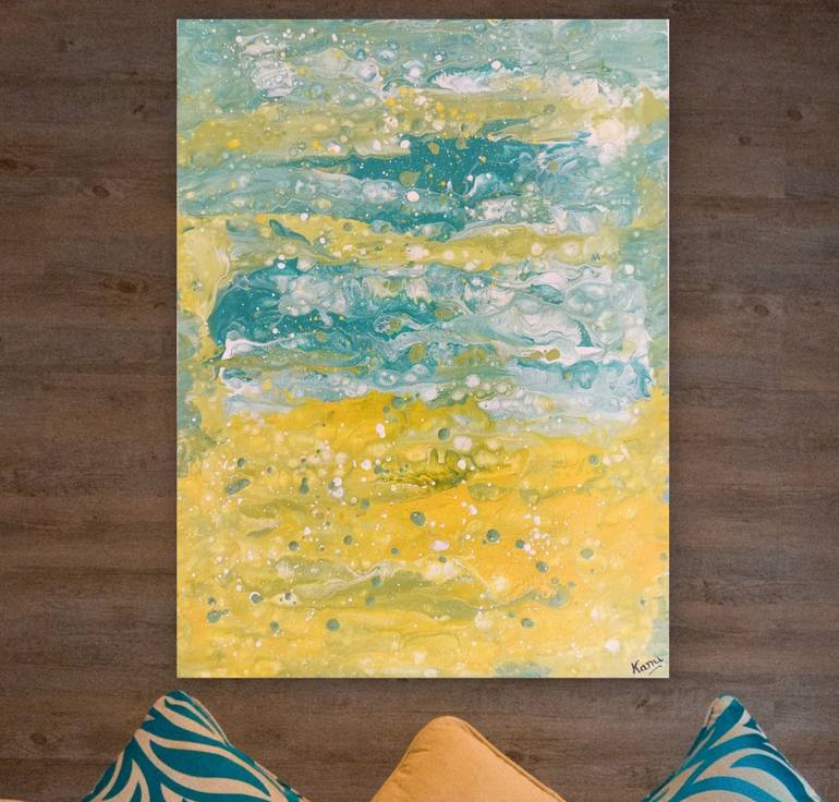 Original Art Deco Abstract Painting by Kanu Priya Mehtani