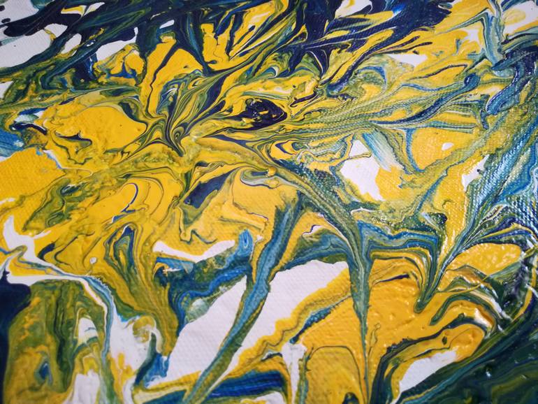 Original Art Deco Abstract Painting by Kanu Priya Mehtani