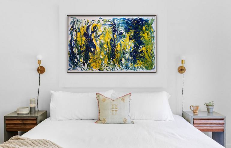 Original Art Deco Abstract Painting by Kanu Priya Mehtani