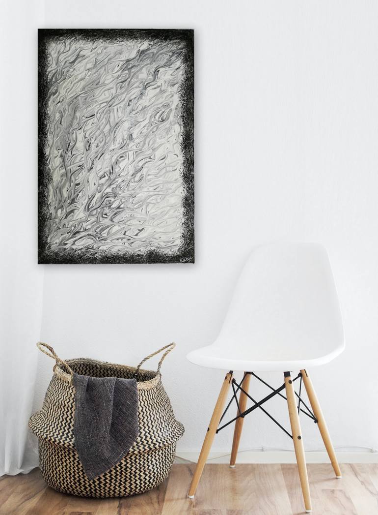 Original Art Deco Abstract Painting by Kanu Priya Mehtani