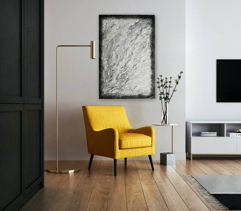 Original Art Deco Abstract Painting by Kanu Priya Mehtani