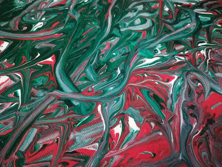 Original Art Deco Abstract Painting by Kanu Priya Mehtani
