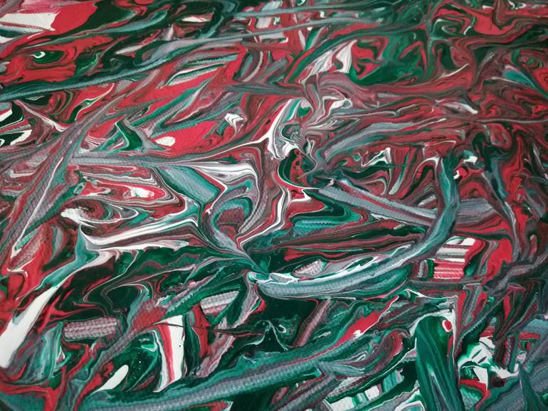Original Art Deco Abstract Painting by Kanu Priya Mehtani