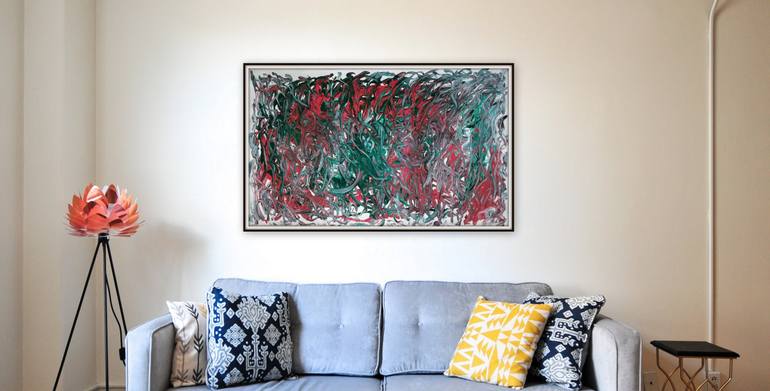 Original Art Deco Abstract Painting by Kanu Priya Mehtani