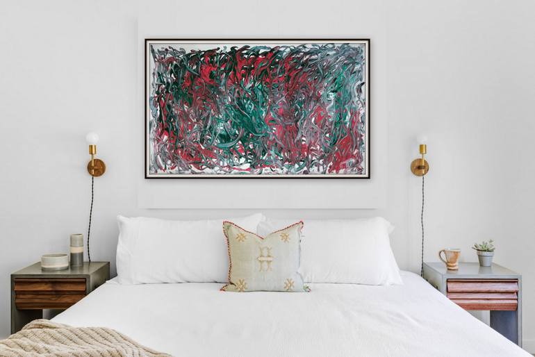 Original Art Deco Abstract Painting by Kanu Priya Mehtani