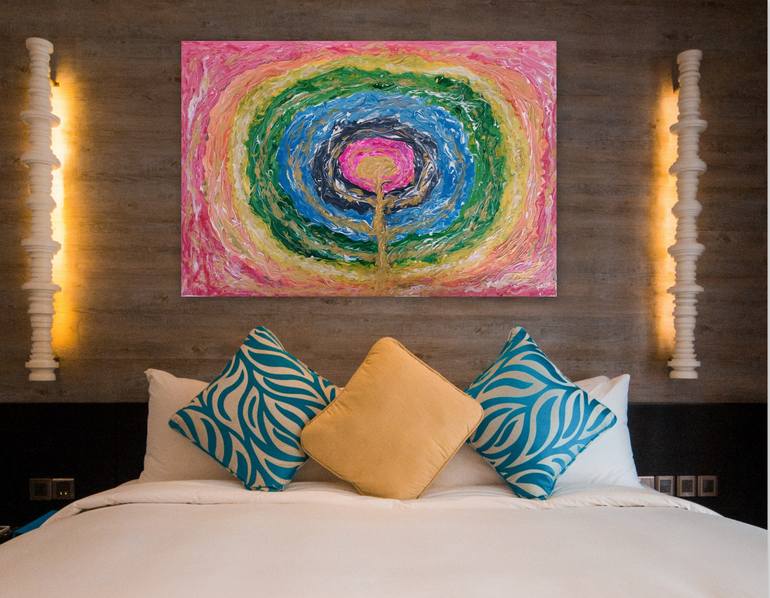 Original Art Deco Abstract Painting by Kanu Priya Mehtani