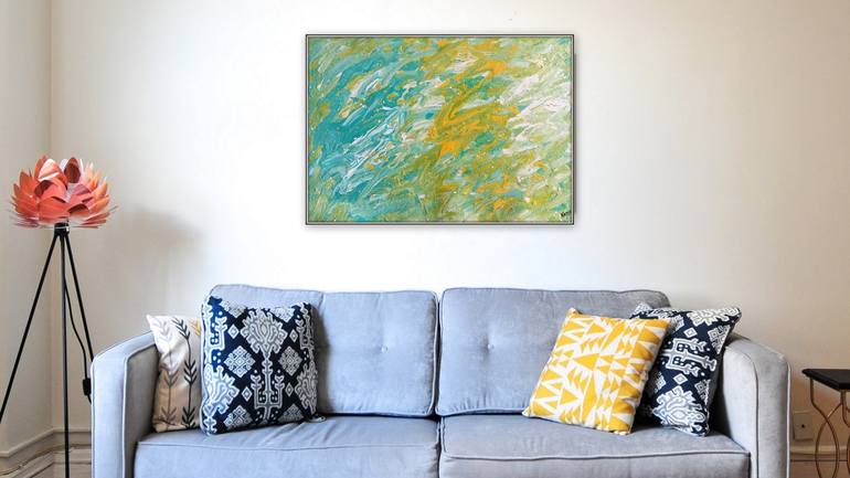 Original Art Deco Abstract Painting by Kanu Priya Mehtani