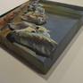 showing how image wraps around side and bottom of painting