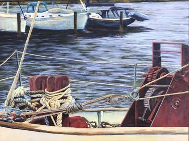 Original Boat Paintings by Denise Mumm