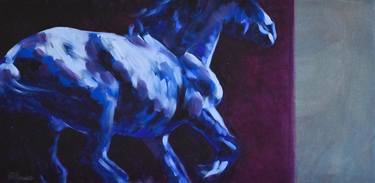 Print of Expressionism Horse Paintings by Biljana Jones