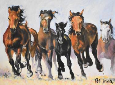 Print of Realism Horse Paintings by Biljana Jones