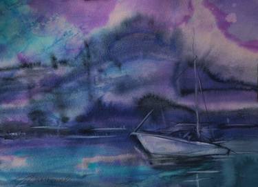 Print of Yacht Paintings by Olena Zhuravel