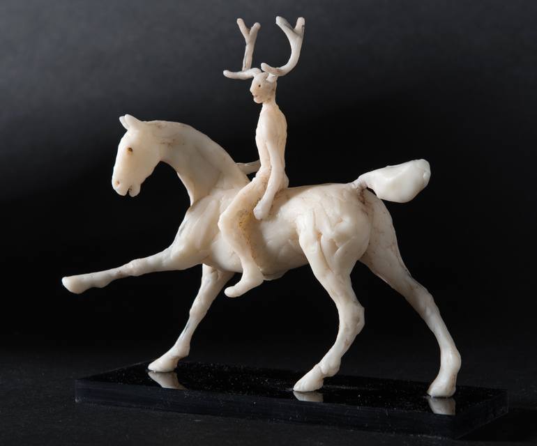 Original Expressionism Horse Sculpture by Holly Bennett