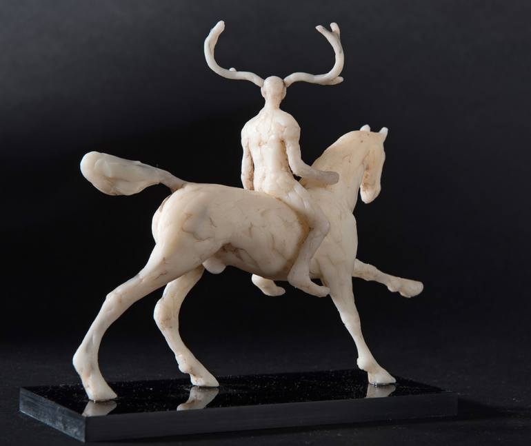 Original Expressionism Horse Sculpture by Holly Bennett