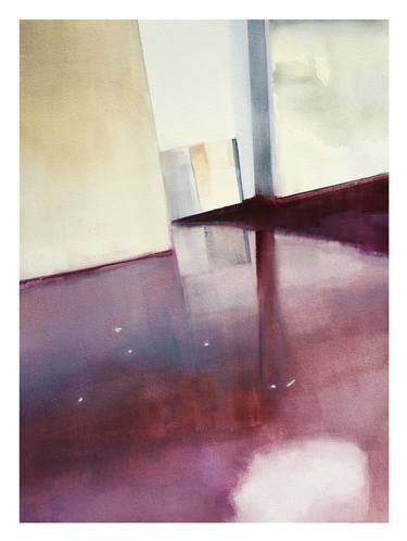 Original Abstract Architecture Paintings by Eliane Pouhaer