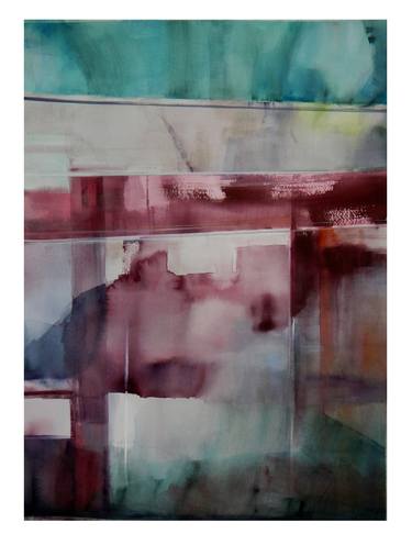 Original Abstract Painting by Eliane Pouhaer