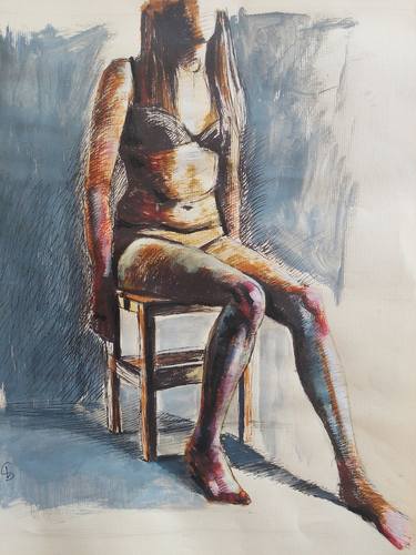 Print of Figurative Women Drawings by Lily Shmain