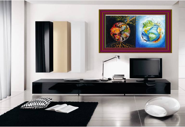 Original Abstract Nature Painting by Nataliya Morzhuk