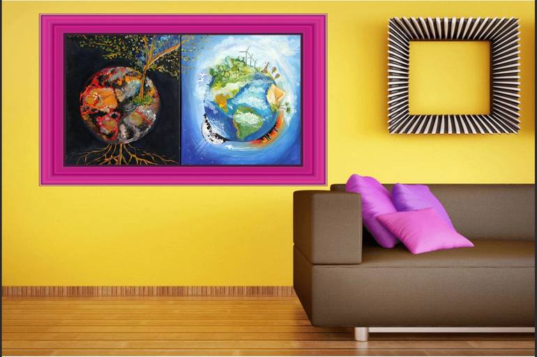 Original Abstract Nature Painting by Nataliya Morzhuk