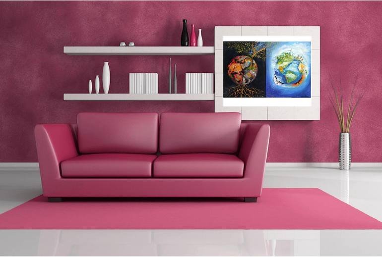 Original Abstract Nature Painting by Nataliya Morzhuk