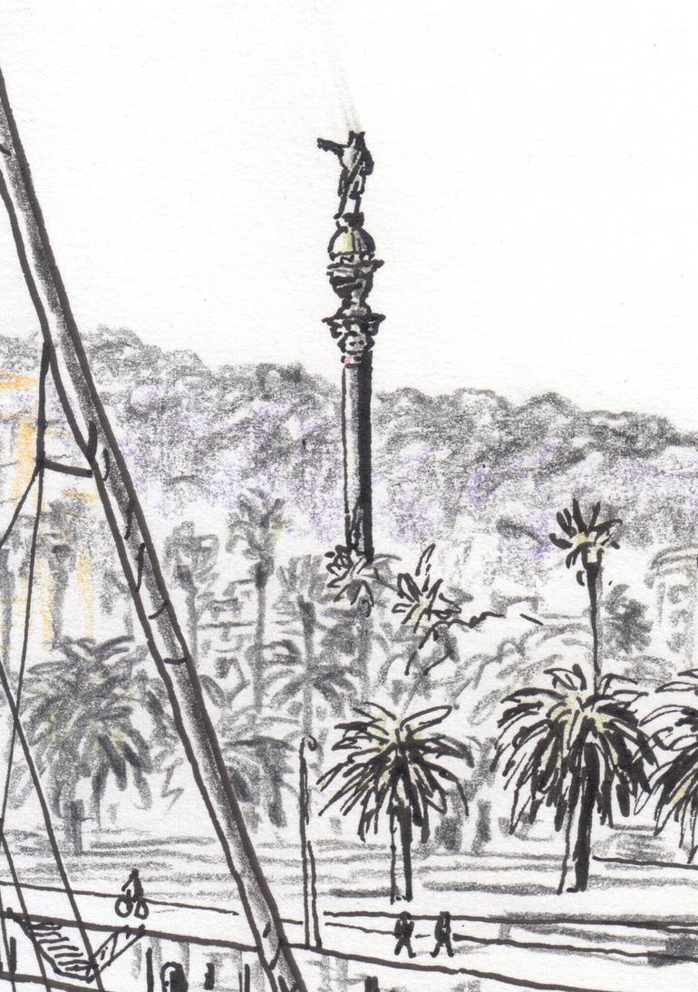 Original Figurative Boat Drawing by Takayuki Maejima 