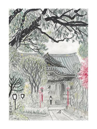 Original Figurative Botanic Drawing by Takayuki Maejima 