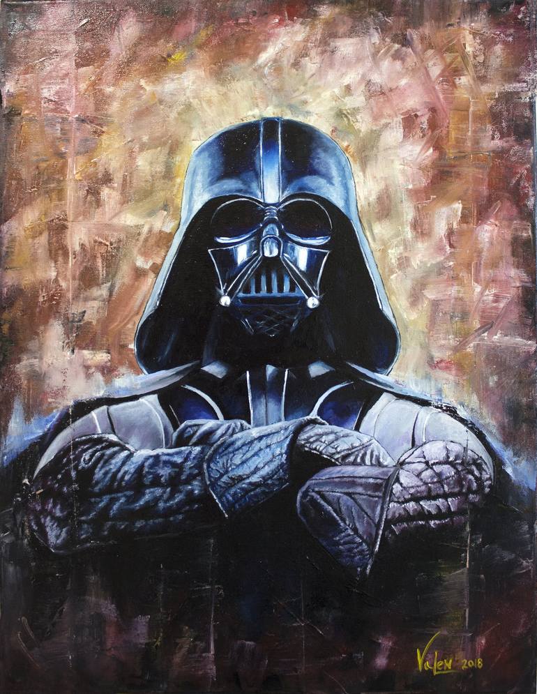 Darth Vader BLACK CANVAS Painting Kit