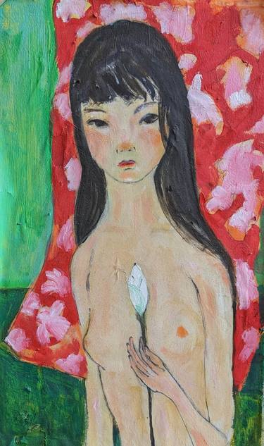 Original Abstract Expressionism Abstract Painting by Hai Nguyen