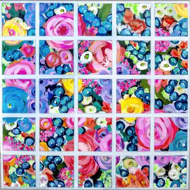 Original Abstract Floral Paintings by Jenni Allen