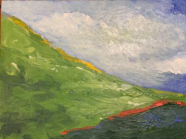 Original Expressionism Landscape Painting by Toktam Far