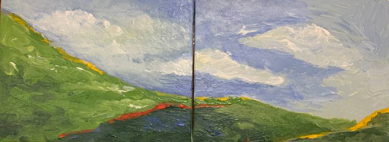 Original Expressionism Landscape Painting by Toktam Far