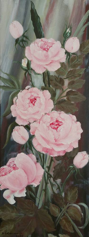 Original Impressionism Floral Paintings by Nataliia Goloborodko
