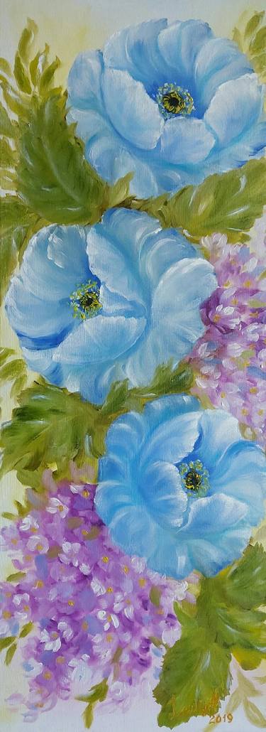 Original Floral Paintings by Nataliia Goloborodko