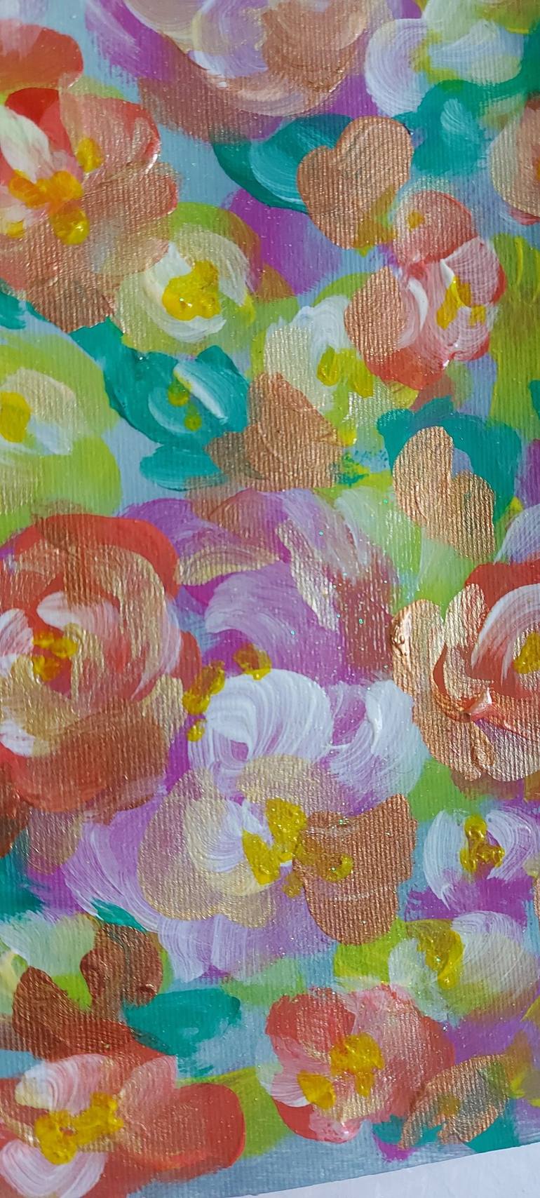 Original Modern Floral Painting by Nataliia Goloborodko