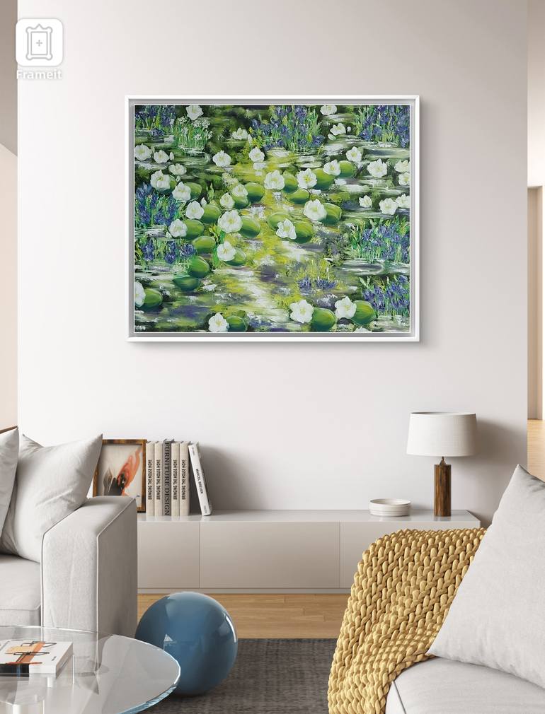 Original Abstract Expressionism Landscape Painting by Nataliia Goloborodko