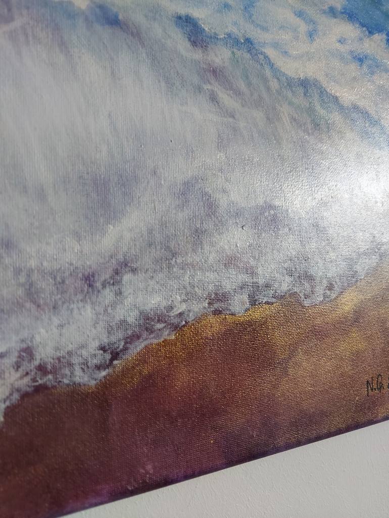 Original Impressionism Seascape Painting by Nataliia Goloborodko