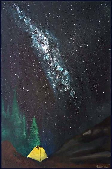 Print of Fine Art Outer Space Paintings by Jhanvi Dani