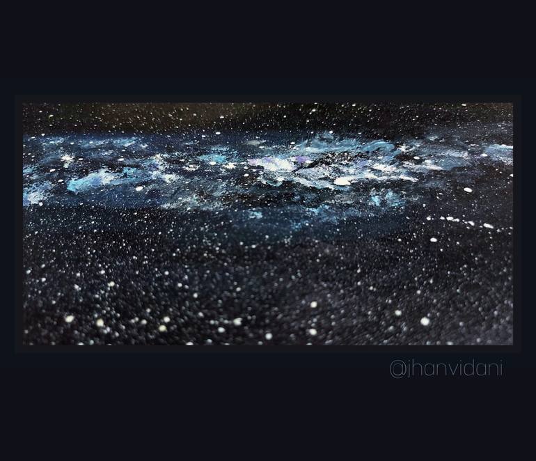 Original Modernism Outer Space Painting by Jhanvi Dani