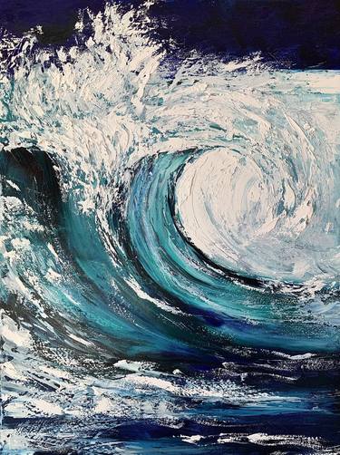 Original Seascape Painting by Mari Petrunnik