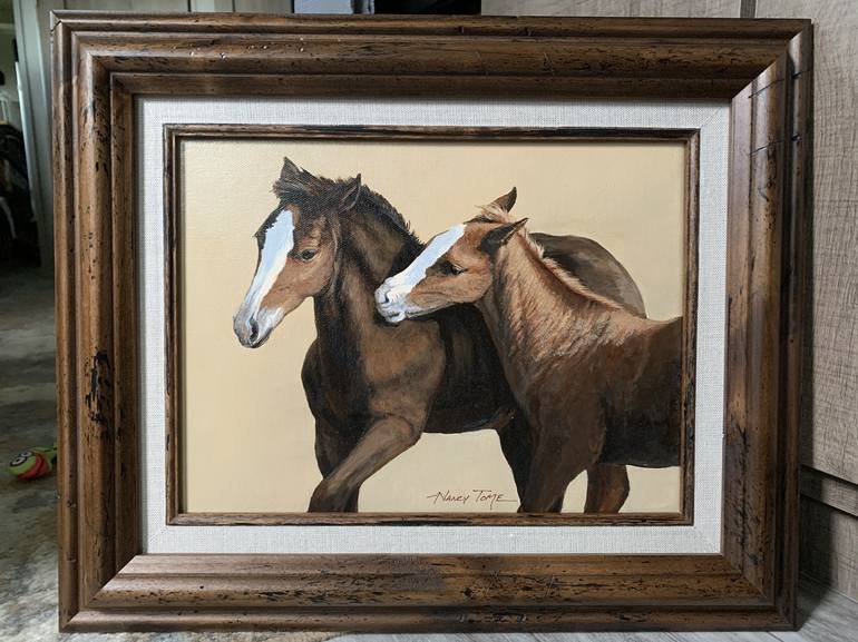 Original Fine Art Animal Painting by Nancy Tome