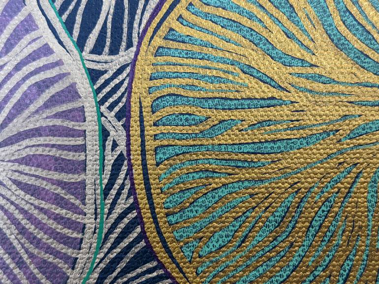 Original Abstract Botanic Painting by In-Ah Mellor