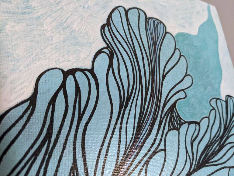 Original Abstract Botanic Painting by In-Ah Mellor